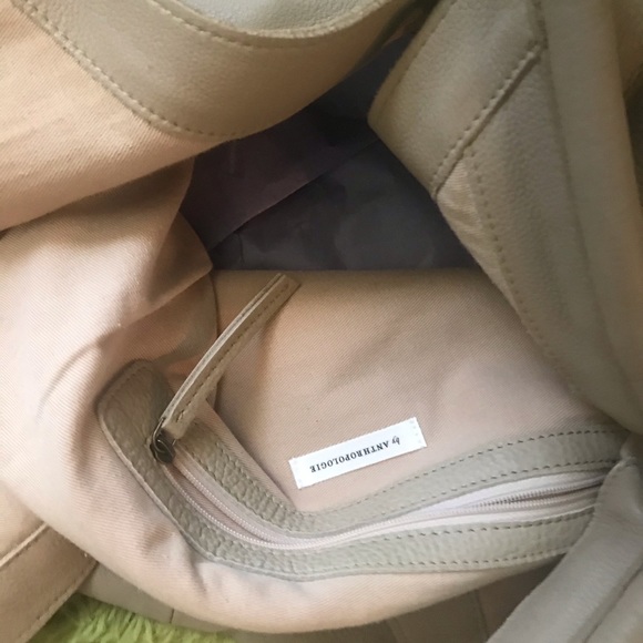 ISA slouchy leather bag sand - Picture 6 of 8